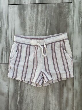 Janie And Jack Girls 2T Shorts Striped White Red Blue Summer Girlhoodcore Beach